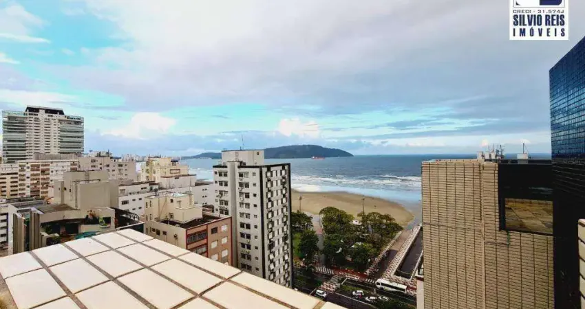Cobertura à venda, 235 m² por r$ 3.100.000,00 - gonzaga - santos/sp