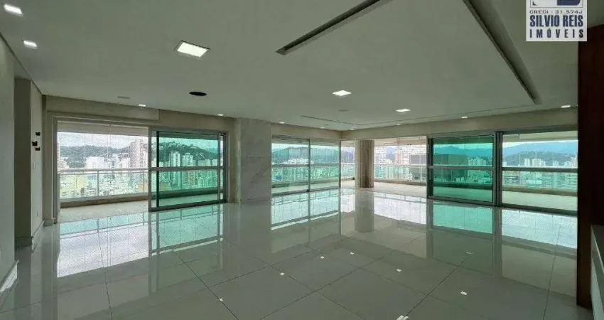 Apartamento com 4 dormitórios à venda, 365 m² por r$ 7.500.000,00 - gonzaga - santos/sp