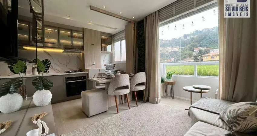 Apartamento com 2 dormitórios à venda, 42 m² por r$ 348.000,00 - jabaquara - santos/sp