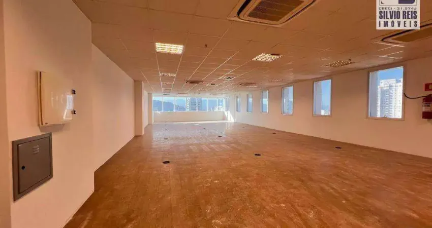 Sala para alugar, 170 m² por r$ 14.500,00/mês - gonzaga - santos/sp