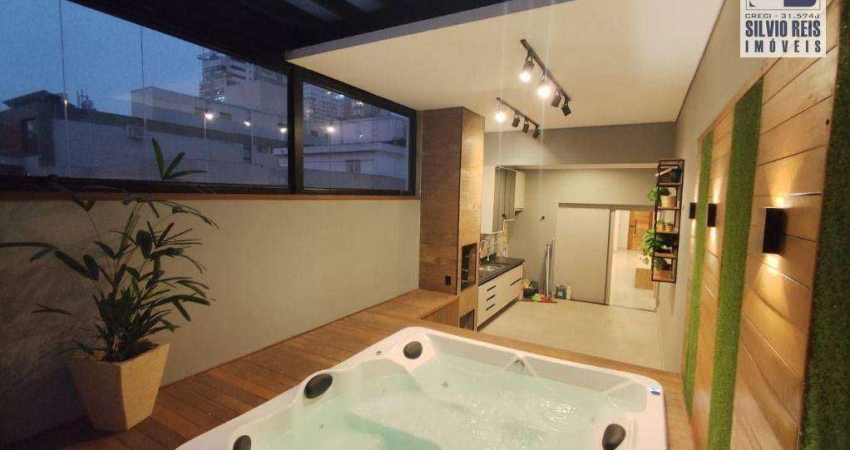 Cobertura com 3 dormitórios à venda, 191 m² por R$ 1.802.000,00 - Campo Grande - Santos/SP
