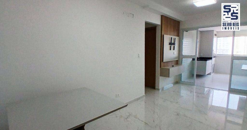 Apartamento com 2 dormitórios para alugar, 69 m² por R$ 6.500,02/mês - Boqueirão - Santos/SP