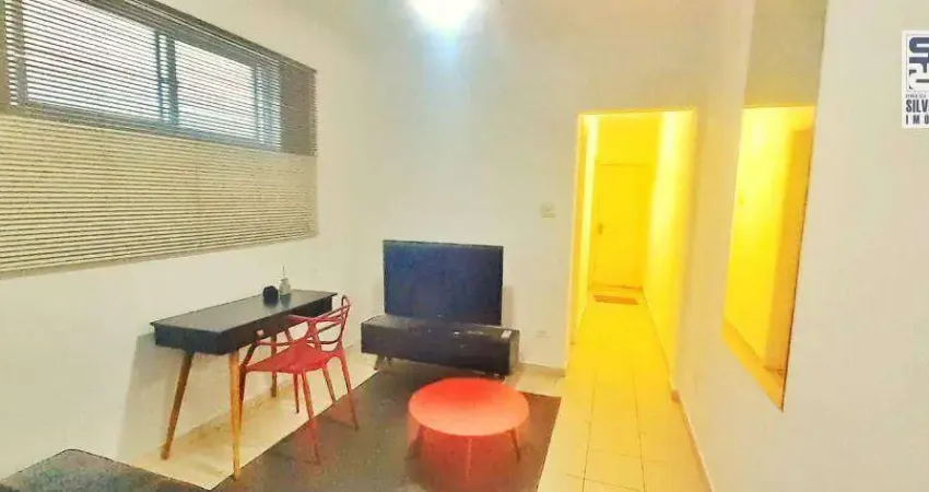 Apartamento com 1 dormitório, 47 m² - venda por r$ 385.000,00 ou aluguel por r$ 3.912,17/mês - gonzaga - santos/sp