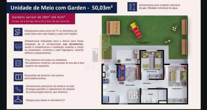 Apartamento com 2 quartos à venda no Parque Água Comprida, Bauru