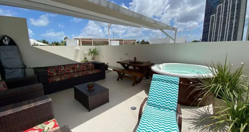 Cobertura para venda em parnamirim, cotovelo (distrito litoral), 2 dormitórios, 1 suíte, 1 banheiro, 1 vaga