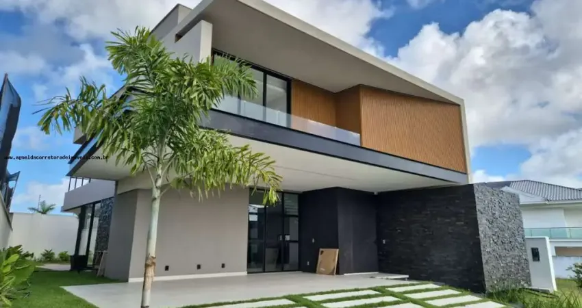 Casa em condomínio para venda em parnamirim, pium (distrito litoral), 4 dormitórios, 4 suítes, 5 banheiros, 4 vagas