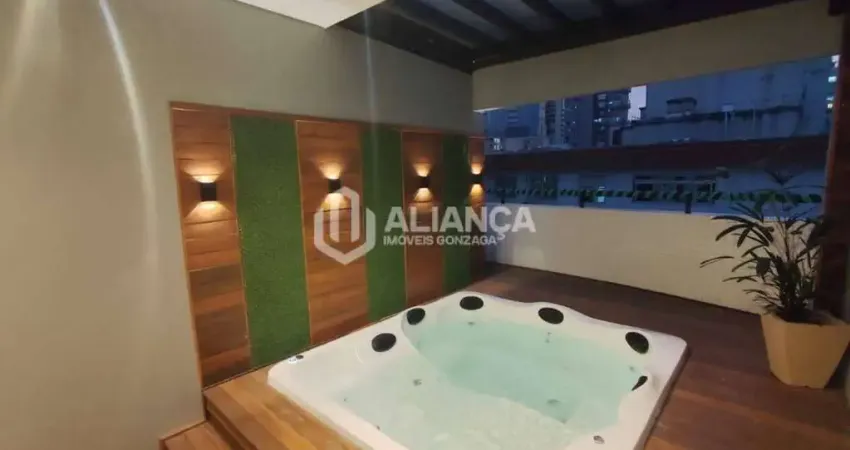 Cobertura com 3 dormitórios à venda, 90 m² por r$ 1.849.000,00 - pompéia - santos/sp