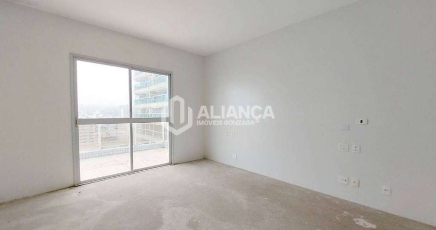 Apartamentos com 1 dormitório e 1 banheiro, com serviços , 1 vaga - Gonzaga  -Santos-SP