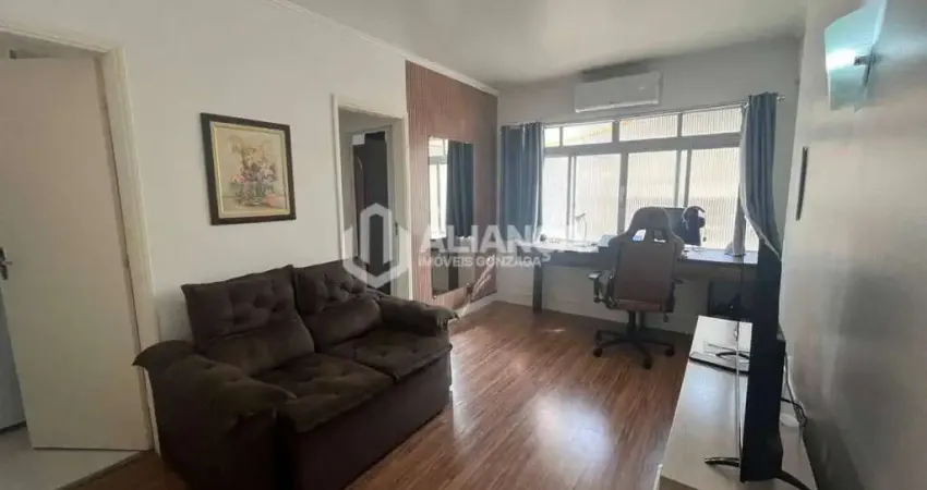 Apartamento com 1 dormitório à venda, 55 m² por r$ 370.000,00 - gonzaga - santos/sp