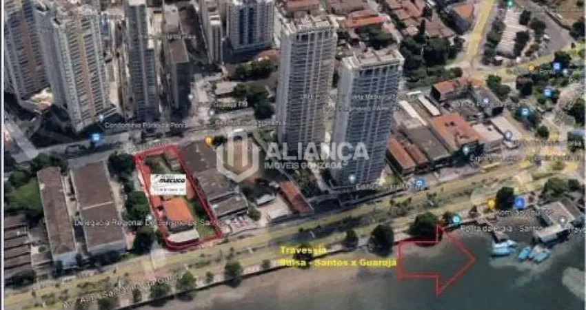 Terreno para alugar, 1949 m² por r$ 74.269,00/mês - ponta da praia - santos/sp