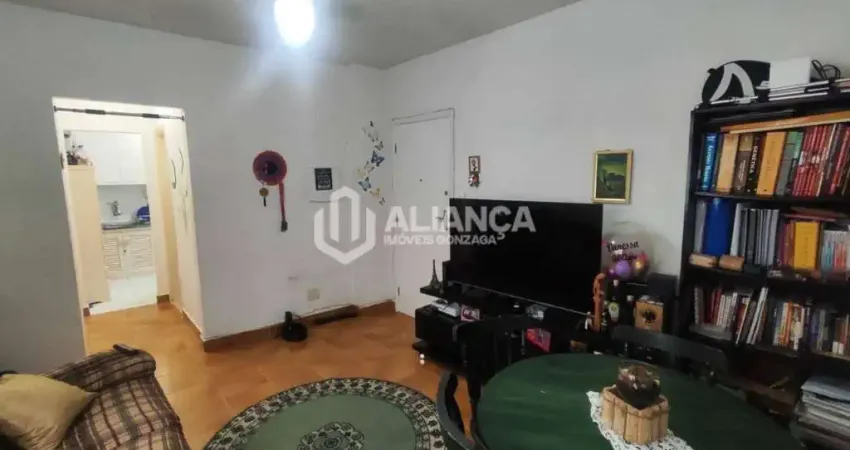 Apartamento à venda com 1 dormitório à venda, 67 m² por r$ 320.000 - josé menino - santos/sp
