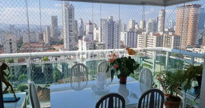 Apartamento com 3 dormitórios à venda, 109 m² por r$ 1.440.000,00 - gonzaga - santos/sp