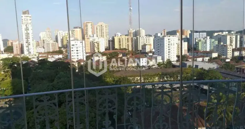 Ja-cobertura com 3 dormitórios à venda, 311 m² - aparecida - santos/sp