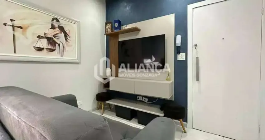 Apartamento com 1 quarto à venda na Avenida Presidente Wilson, José Menino, Santos