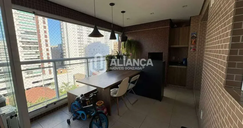 Apartamento com 3 quartos à venda na Rua Euclides da Cunha, Pompéia, Santos