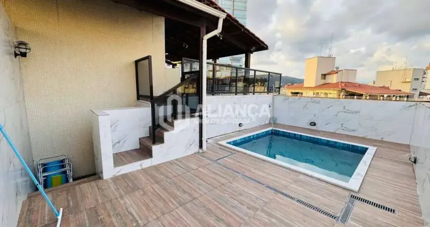 Cobertura duplex com Piscina e churrasqueira privativa no Guarujá