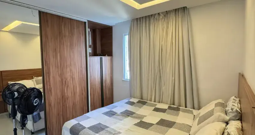 Colinas de piatã - apartamento 2/4 suite mobiliado- 65m2 sala ampliada com clube completo