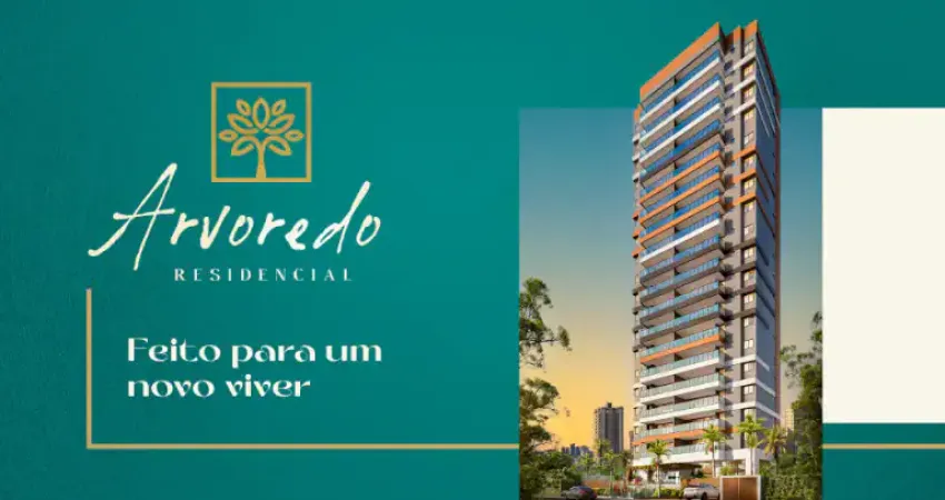 Lançamento arvoredo residencial - apartamento 4 suítes 3 vagas nascente total