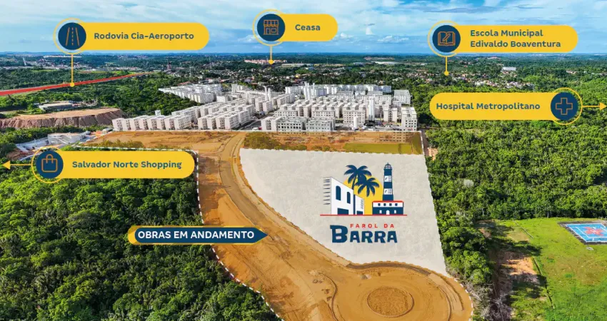 Tenda - farol da barra apartamento com 2 quartos à venda em areia branca