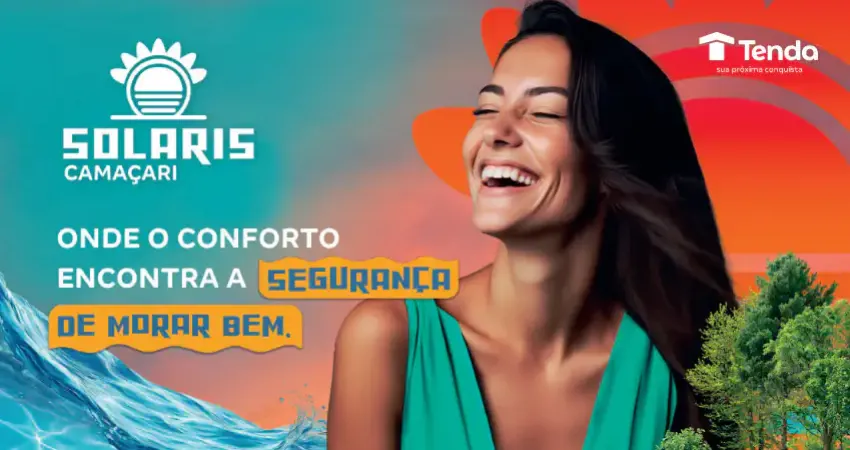 Lançamento tenda - solaris camaçari apartamento 2/4 com piscina