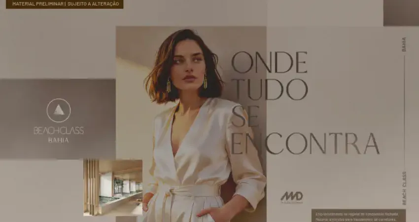 Lançamento Beach Class Bahia - Studios de 25,83m² conectado ao Shopping da Bahia