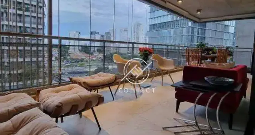 Apartamento com 3 dormitórios, 167 m² - venda por r$ 3.350.000,00 ou aluguel por r$ 27.000,00/mês - brooklin - são paulo/sp