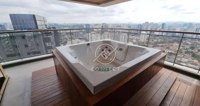 O parque - apartamento duplex com 5 suítes à venda, 320 m² por r$ 7.695.000 - brooklin - são paulo/sp