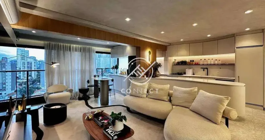 Apartamento com 2 dormitórios à venda, 85 m² por r$ 1.875.000,00 - brooklin - são paulo/sp