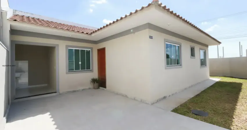 Casa de esquina 3 quartos (nova) no veneza, fazenda rio grande - aceita 