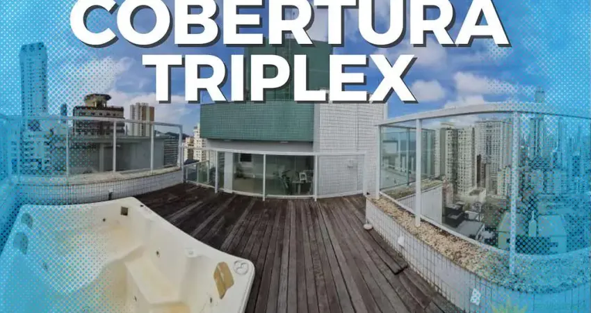&#128081; cobertura triplex exclusiva na quadra do mar com amplo terraço