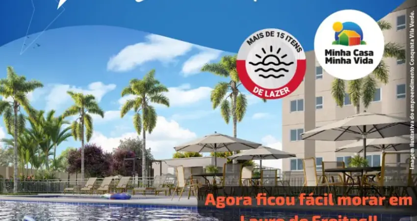 Apartamentos de 2 quartos com opção de gardem - térreo + 3 pavimentos