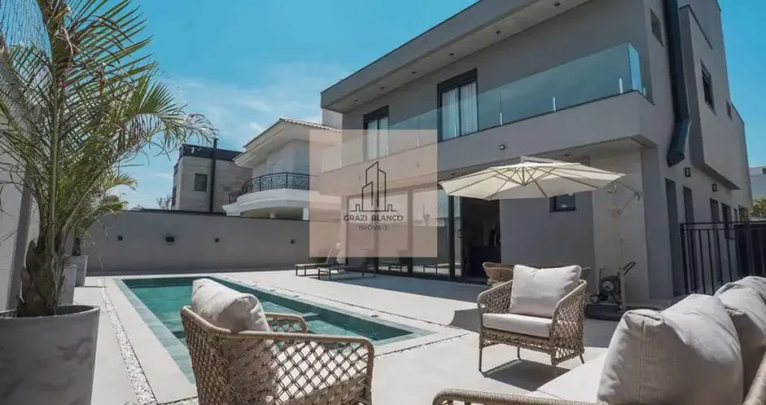 Magnífico sobrado com 4 suítes, no condomínio alphaville nova esplanada 1.