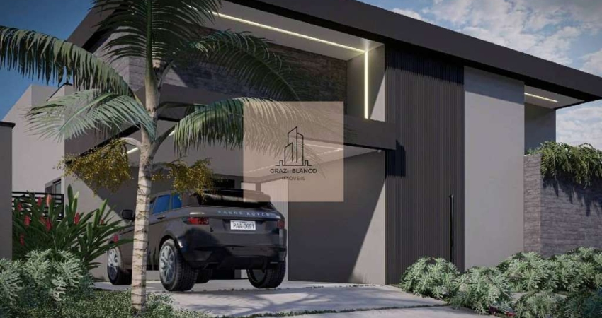 Casa no Alphaville 4, com 4 suítes, projetada pelo arquiteto Rafael Aquino.