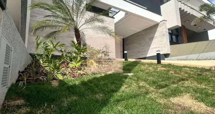 Casa exclusiva com design moderno e alto padrão de acabamento no condomínio reserva ipanema