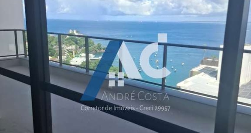 APARTAMENTO ALTO PADRÃO 3 SUÍTES MANSÃO CARYBÉ, LADEIRA DA BARRA, VISTA MAR, 1 POR ANDAR, 155 M²!