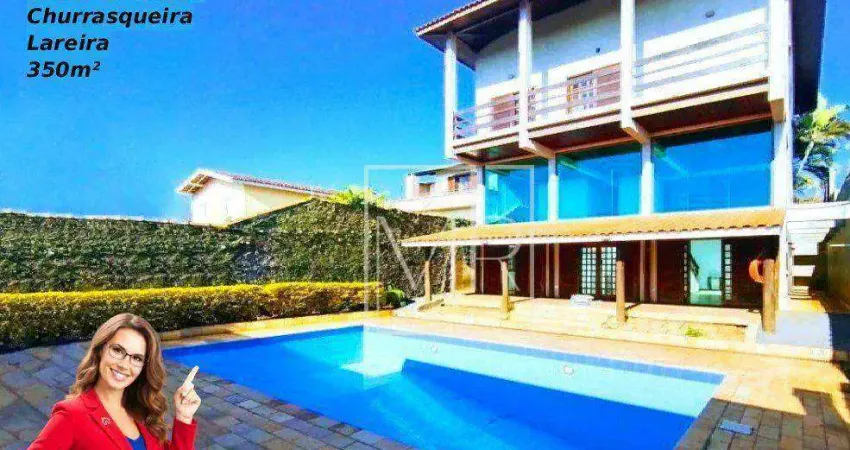 Casa com 5 dormitórios, 350 m², piscina - venda: $ 2.150.000 ou aluguel:  r$ 9.000/mês - jd paulista - atibaia/sp