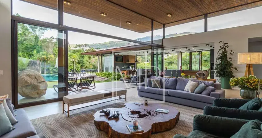 Casa térrea com 4 dormitórios, 500 m² - venda por r$ 6.000.000 ou aluguel por r$ 24.755/mês - condomínio flamboyant - atibaia/sp