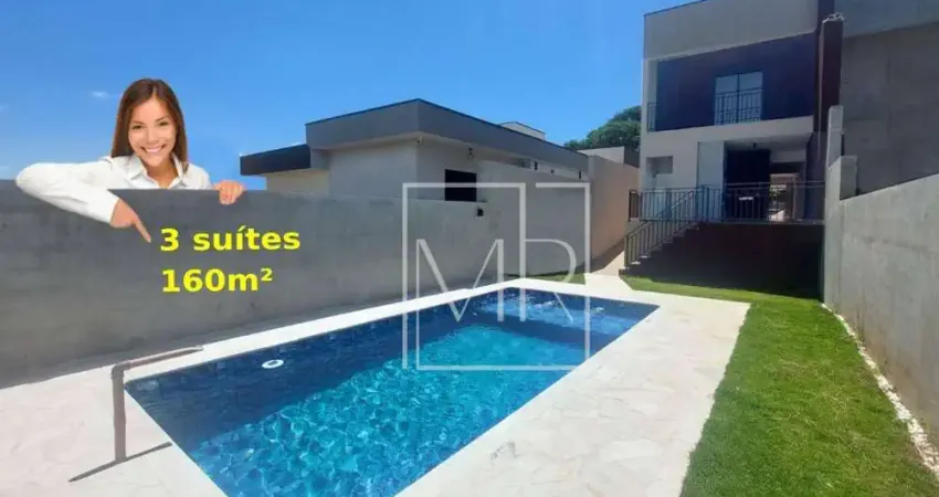 Casa à venda, 3 suítes, piscina, 170m² - $1.150.000 – jd. dos pinheiros – atibaia/sp