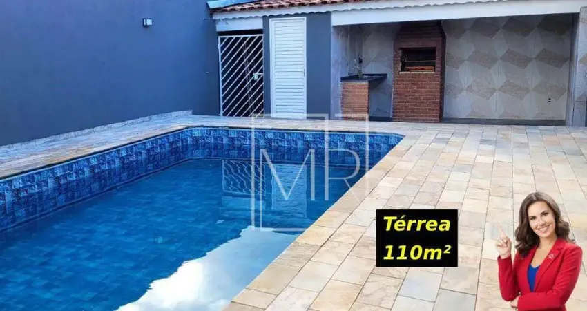Casa térrea à venda, 2 dormitórios, piscina, 110m² - $595.000 - atibaia jardim
