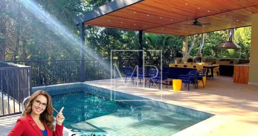 Casa mobiliada à venda, 6 suítes, piscina, condomínio fechado, 455m² - $4.200.000 – estância parque atibaia