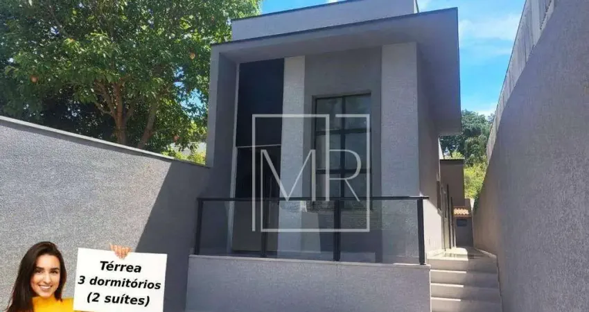 Casa térrea, para venda ou locação. 3 dormitórios, 2 suítes, 107m² - venda: $745.000 – locação: $4.000 – jd. dos pinheiros – atibaia/sp