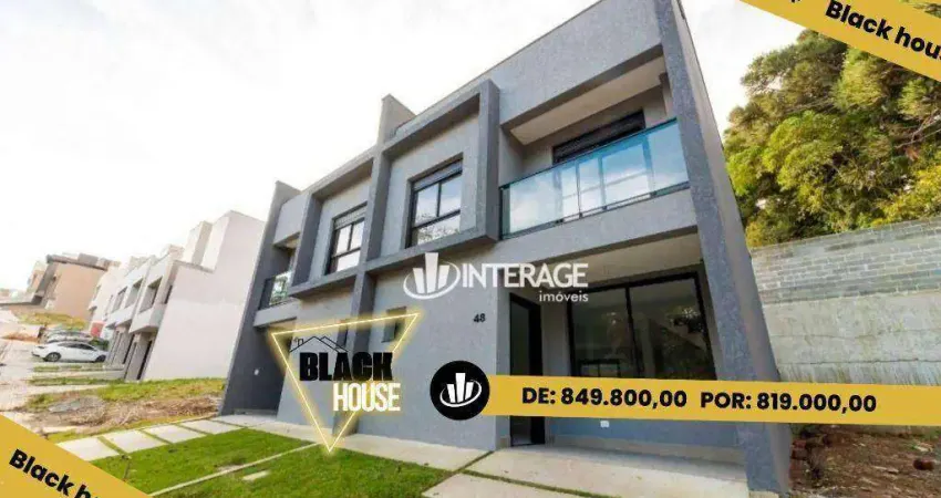 Sobrado com 3 quartos à venda, 131 m² por r$ 819.000 - santa cândida - curitiba/pr