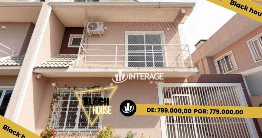 Sobrado com 3 dormitórios à venda, 147 m² por r$ 779.000,00 - santa felicidade - curitiba/pr