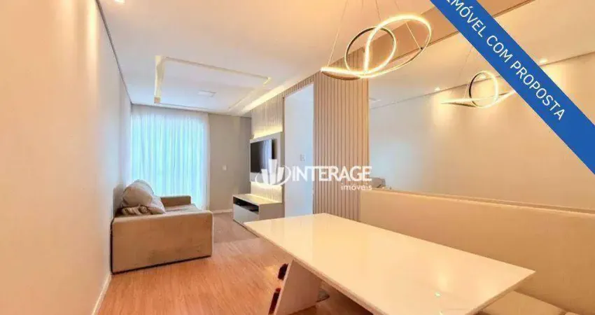 Apartamento com 2 dormitórios à venda, 49 m² por r$ 350.000,00 - santa felicidade - curitiba/pr