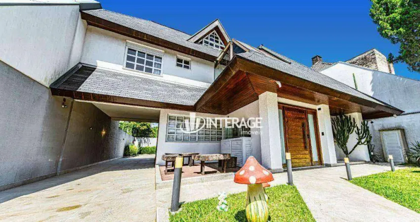 Casa com 3 dormitórios para alugar, 375 m² por r$ 10.409,00/mês - santa felicidade - curitiba/pr