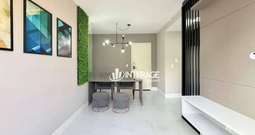 Apartamento com 2 dormitórios para alugar, 47 m² por r$ 2.852,00/mês - santa felicidade - curitiba/pr