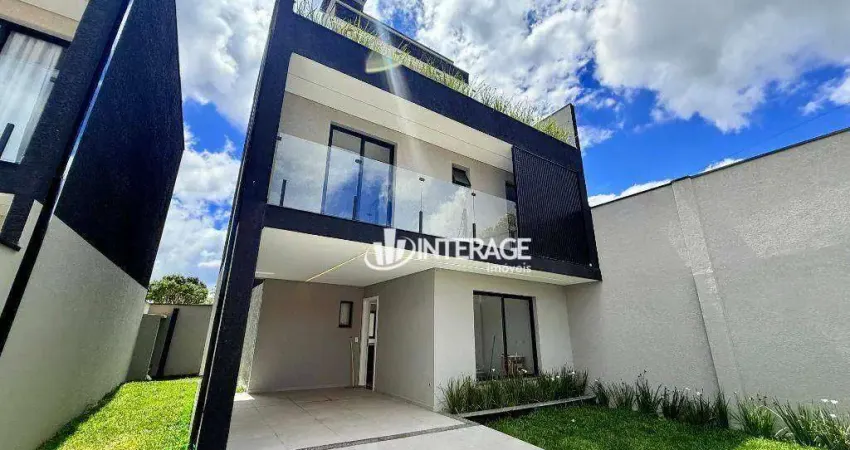 Sobrado com 3 dormitórios à venda, 139 m² por r$ 940.216 - santa felicidade - curitiba/pr