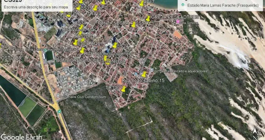 Kitnet para locação em natal, ponta negra, 2 dormitórios, 2 banheiros, 1 vaga