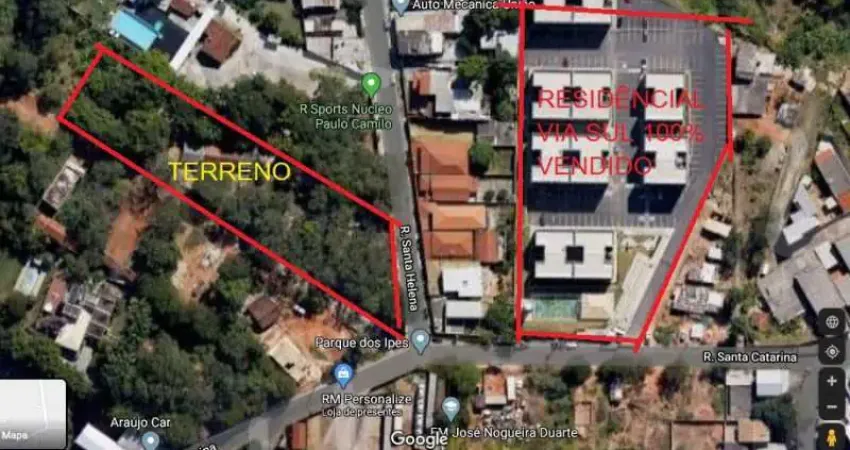 Terreno à venda na Rua Santa Helena, Paulo Camilo, Betim
