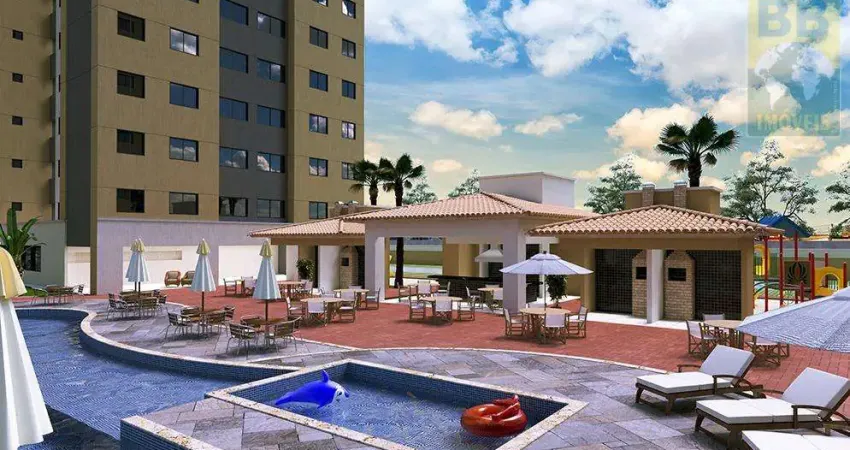 Apartamento para venda em parnamirim, rosa dos ventos, 2 dormitórios, 1 suíte, 2 banheiros, 1 vaga